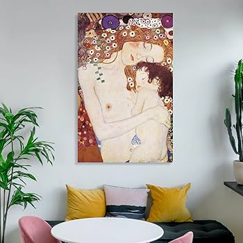 Amazon.co.jp: Gustav Klimtグスタフ・クリムト絵画作品『母と子